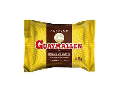 ALFAJOR GUAYMALLEN SIMPLE NEGRO  38G