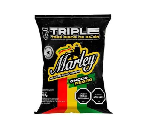 ALFAJOR MARLEY TRIPLE NEGRO