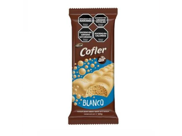 CHOCOLATE   COFLER AIR BLANCO 55 GRS