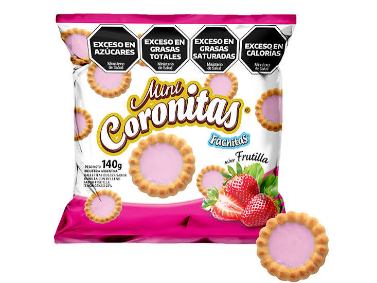 GALLETITA  CORONITA FRUTILLA 140