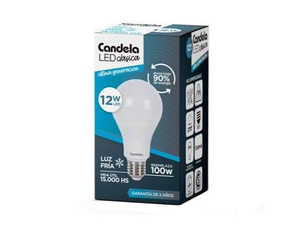LAMPARA CANDELA 12W FRIA