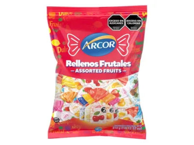 CARAMELO   SAQUITO DE FRUTA 810 GRS