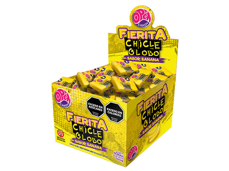 CHICLE FIERITA PLEGADO BANANA 100 UN