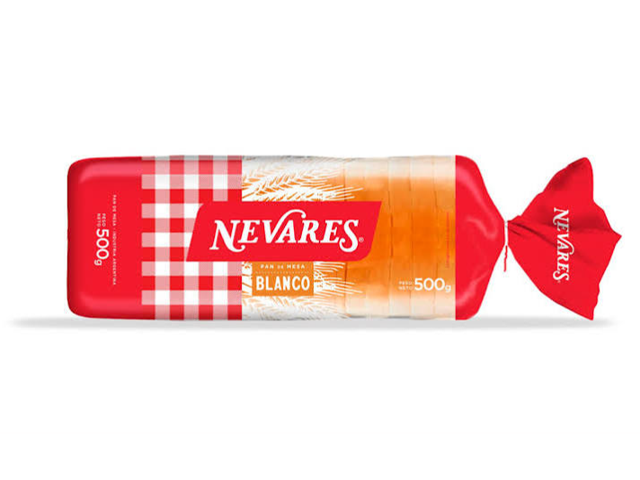 PAN NEVARES DE MESA BLANCO X 500 GRS