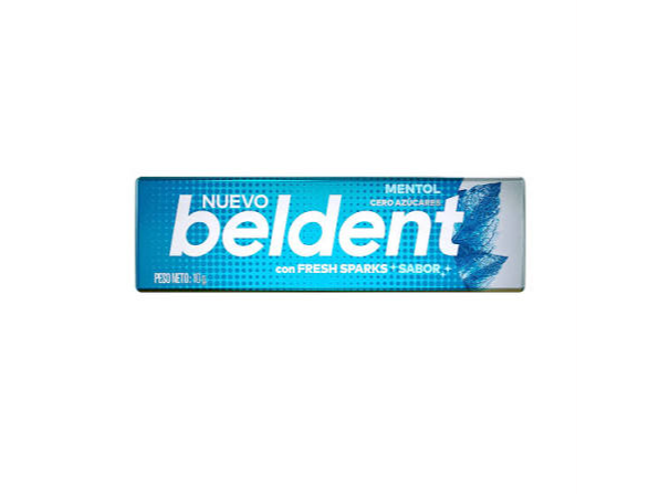 CHICLE   BELDENT MENTOL  X 20 UN (CAJA)