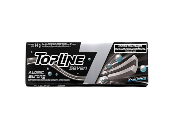 CHICLE TOPLINE 7 STRONG X 16 UN (CAJA)