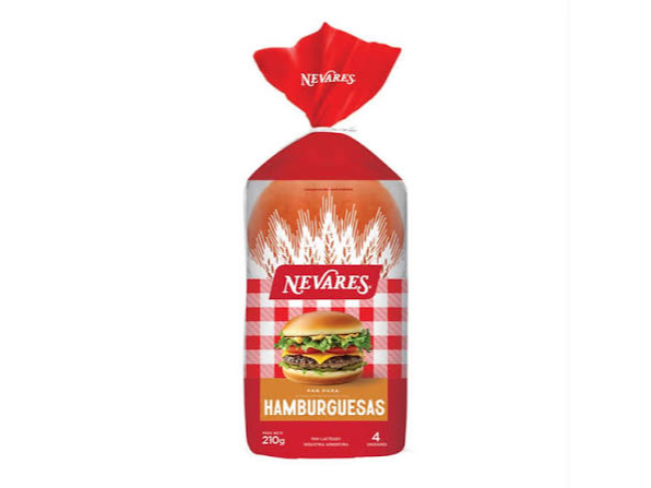 PAN NEVARES HAMBURGUESA X 210 GRS
