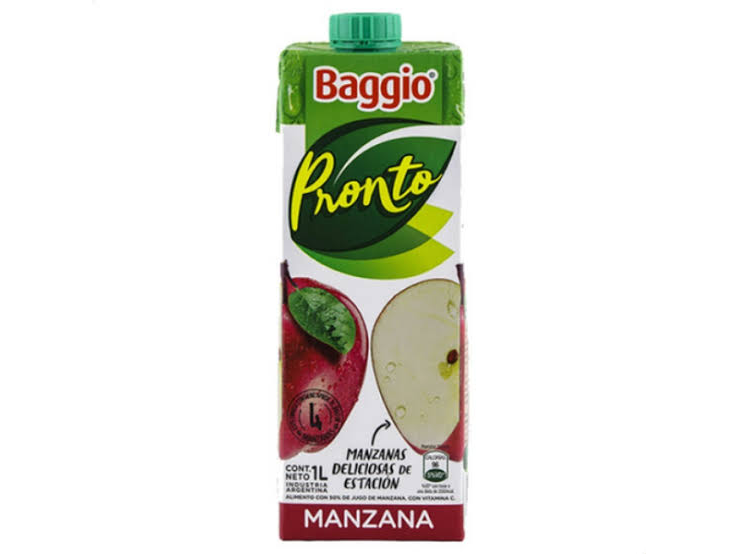 JUGO BAGGIO MANZANA 1 LTS