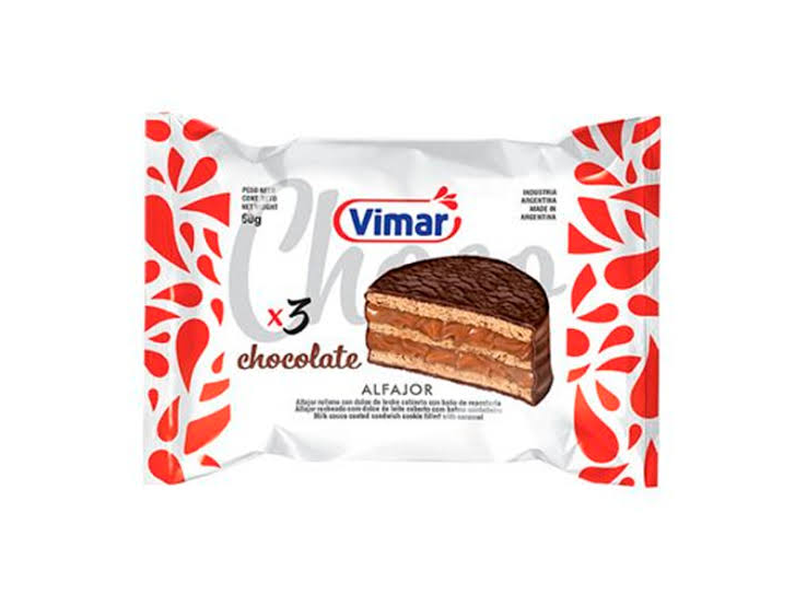 ALFAJOR VIMAR TRIPLE NEGRO