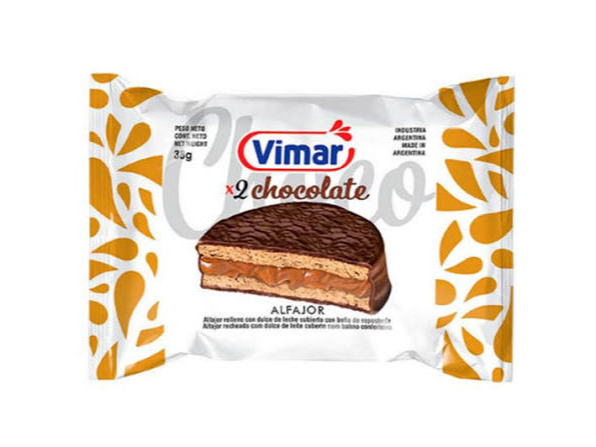 ALFAJOR VIMAR SIMPLE NEGRO