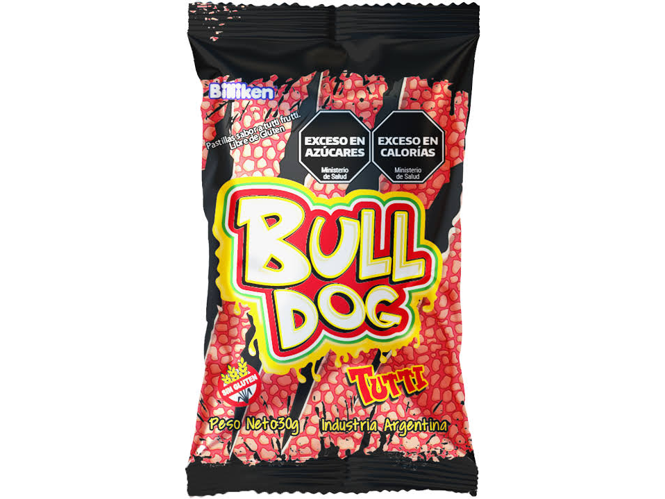 PASTILLA BULL DOG TUTTI FRUTTI X 12 UN (CAJA)