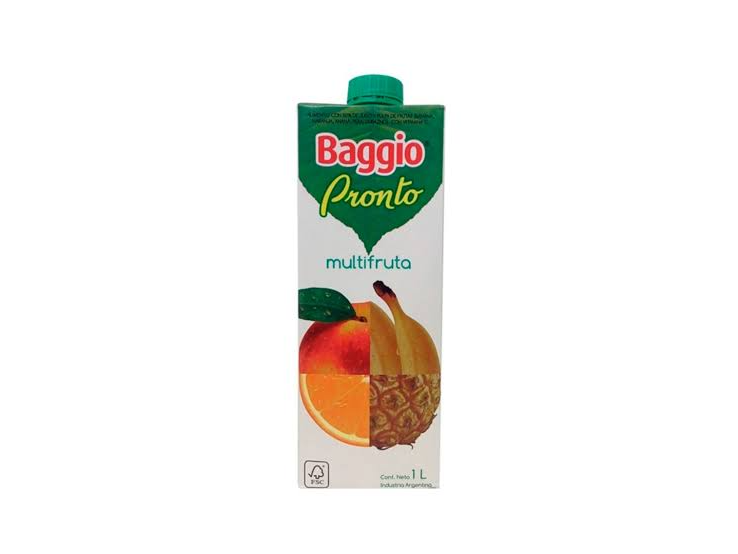 JUGO BAGGIO MULTIFRUTA 1 LTS