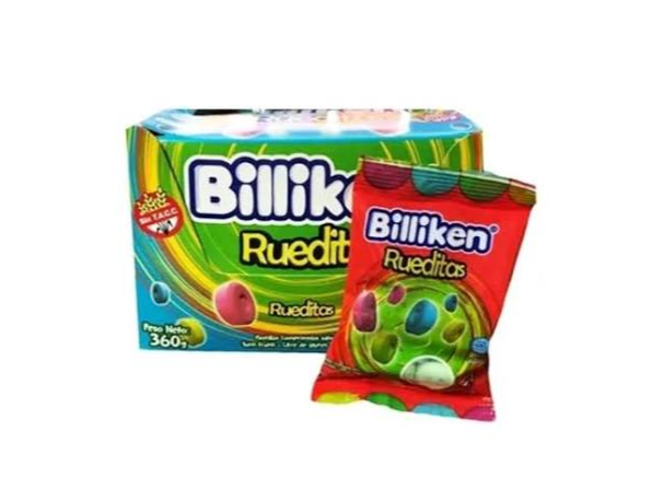 PASTILLA BILLIKEN RUEDITAS 30 G X 12 UN (CAJA)