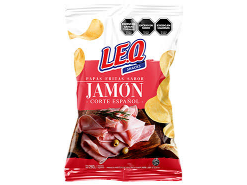 PAPA LEQ JAMON 65 GRS