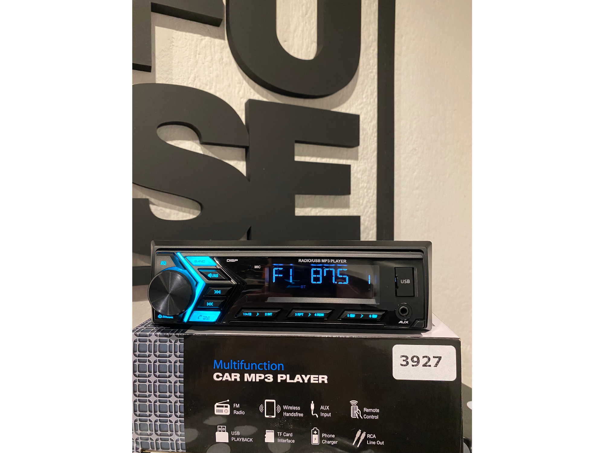 Estéreo 3927 - Bluetooth/USB Audio/C. Rem/Multicolor/Frente Desmontable de Fuse Shop