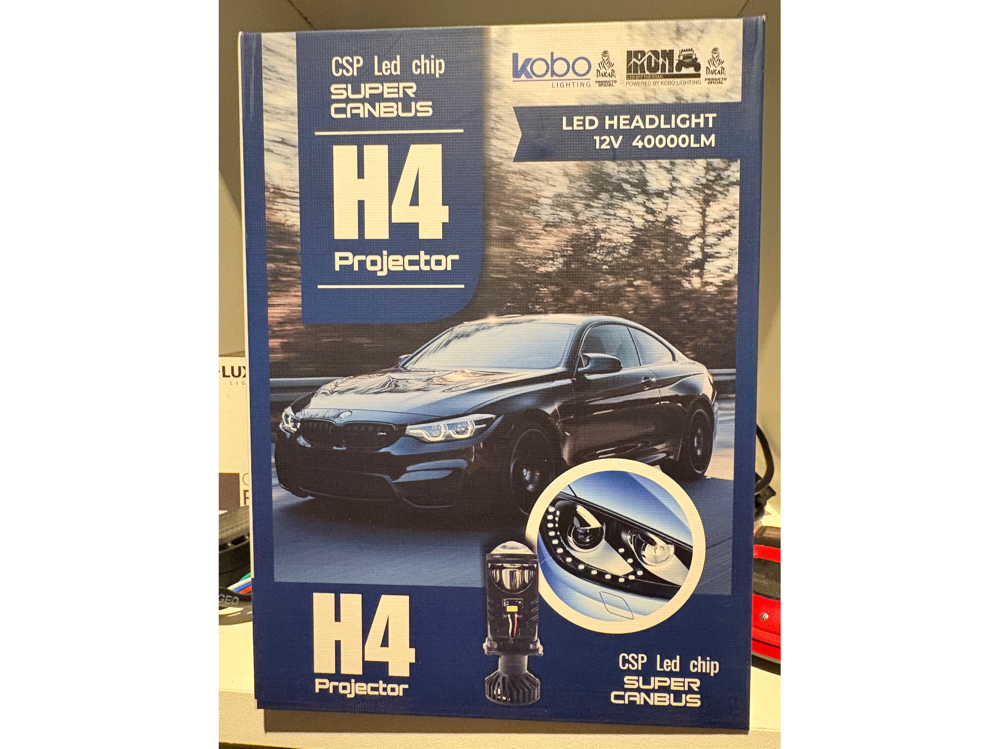 KB1- H4- KIT DE LED CON LUPA PROYECTOR CANBUS 40000L