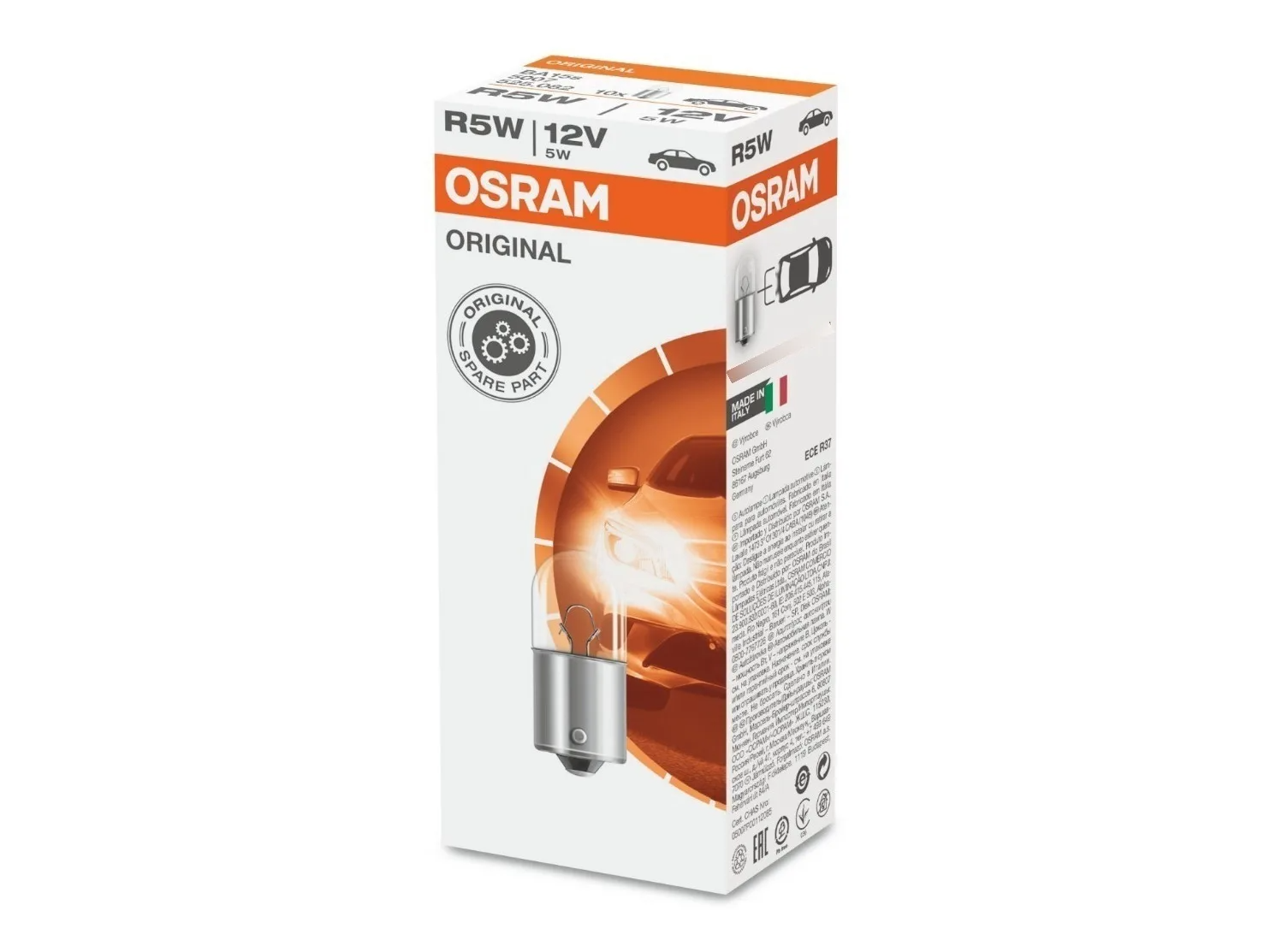 Osram R5w 12v 5w Ba15s 5007 1 Polo Pata Pareja de Fuse Shop