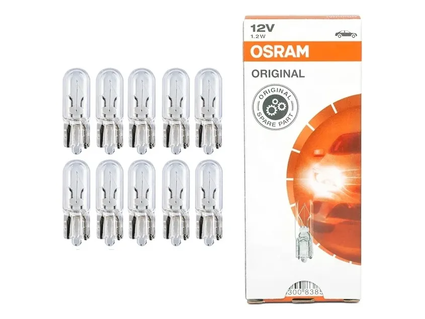 Osram T5 12v 1.2w W2x4.6d 2721 Piojito Tablero de Fuse Shop