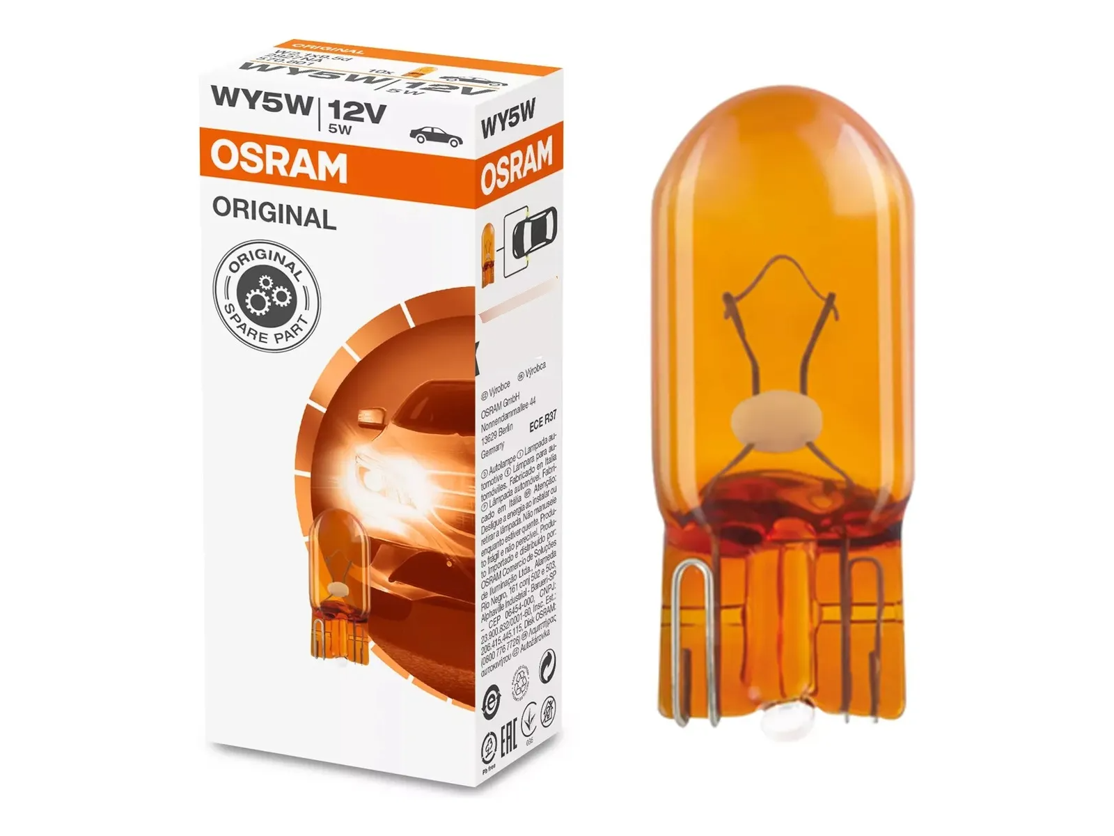 OSRAM WY5W 12V 5W AMBAR
