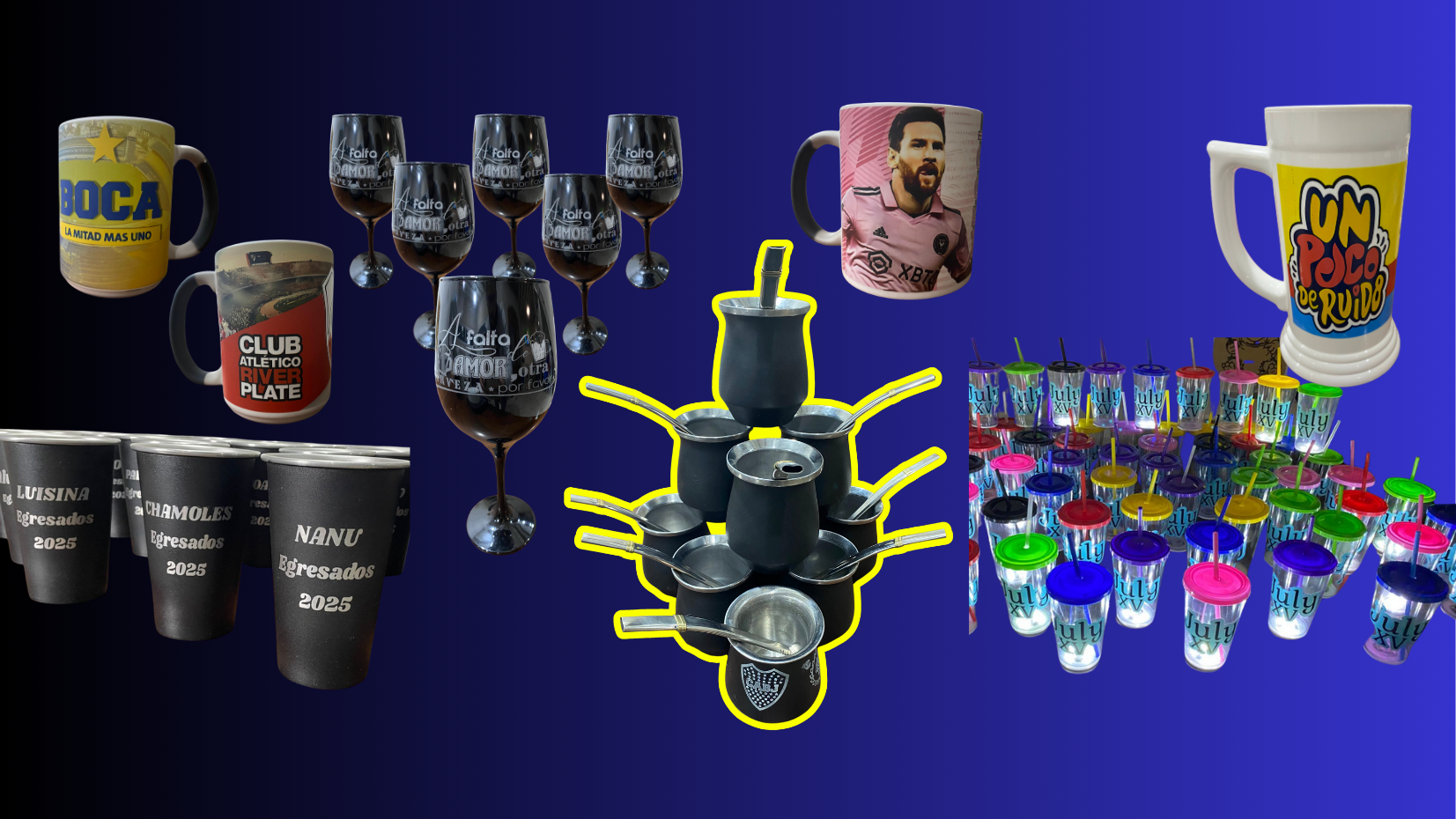 Vasos,Tazas,Mates,Copas y mas... personalizadas