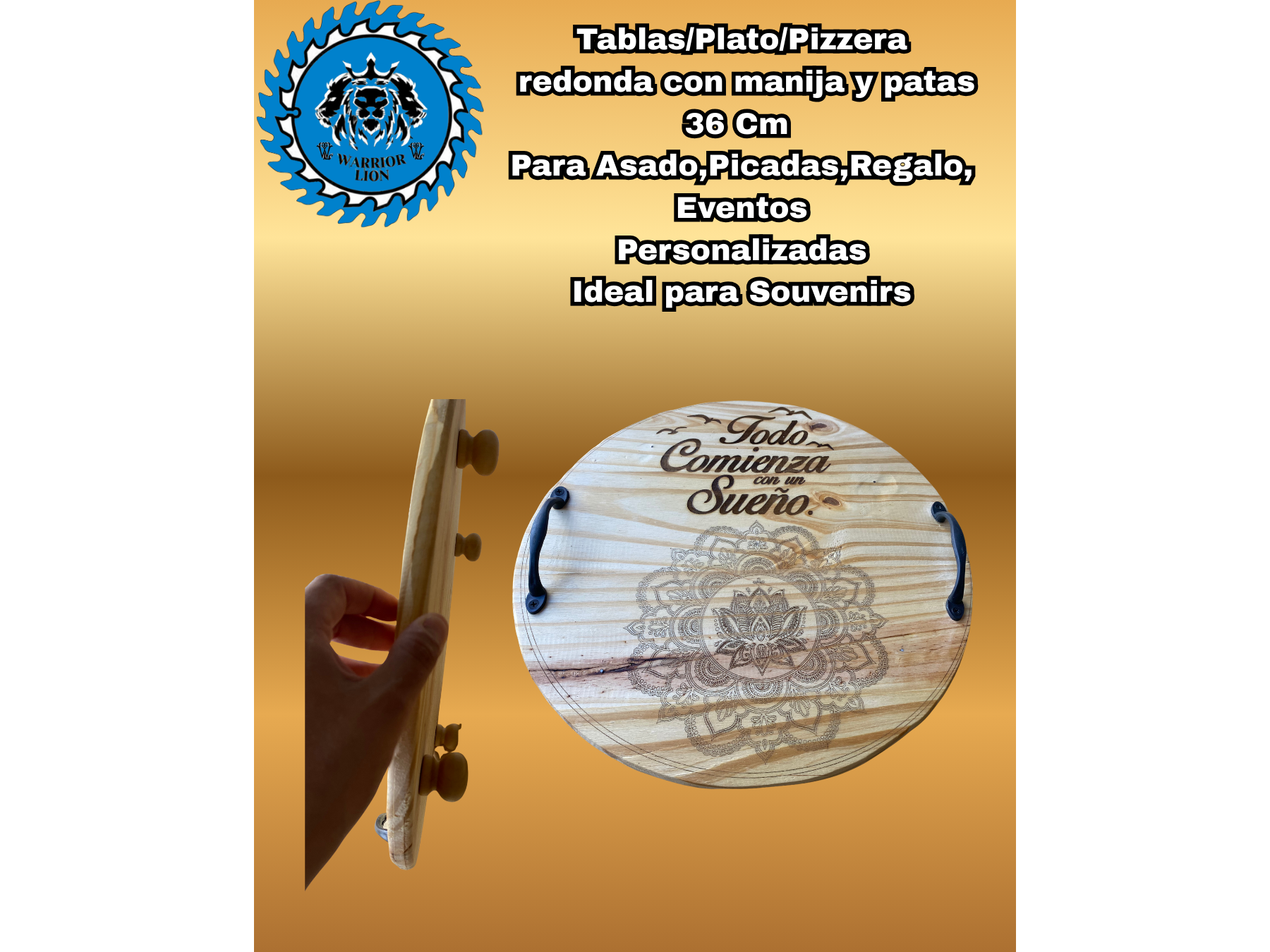 Tabla Pizzera Personalizada