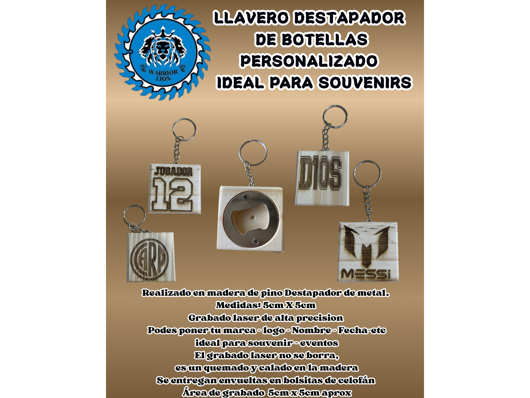 Llaveros Destapador Personalizado Para Botellas