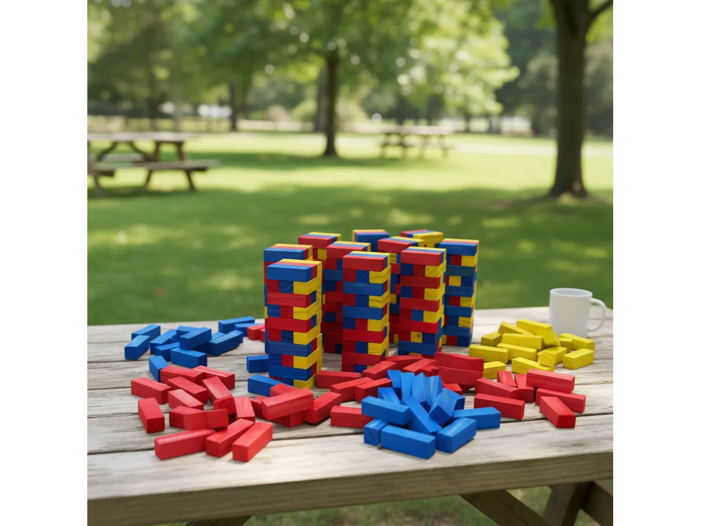 Yenga - Jenga Juego De Mesa De Colores Souvenirs Combo X 10u