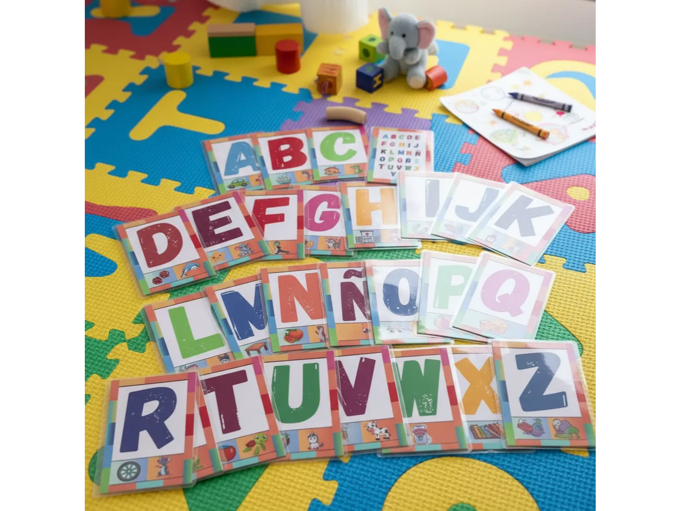 Abecedario Tarjetitas De Fonemas Plastificadas