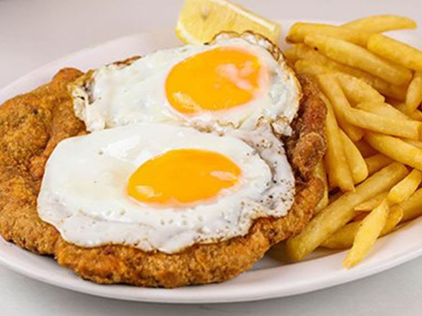 Milanesa de tarnera a caballo