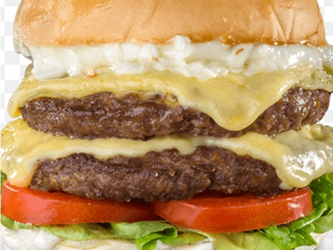Clásica doble completa con papas fritas