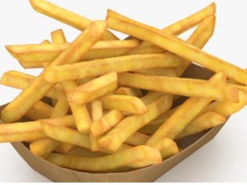 Papas fritas bandeja