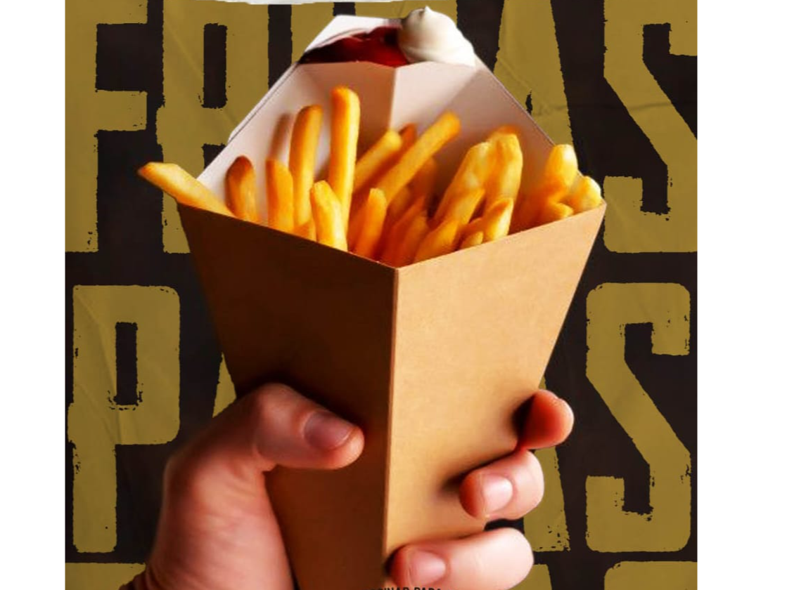 Papas fritas en cono
