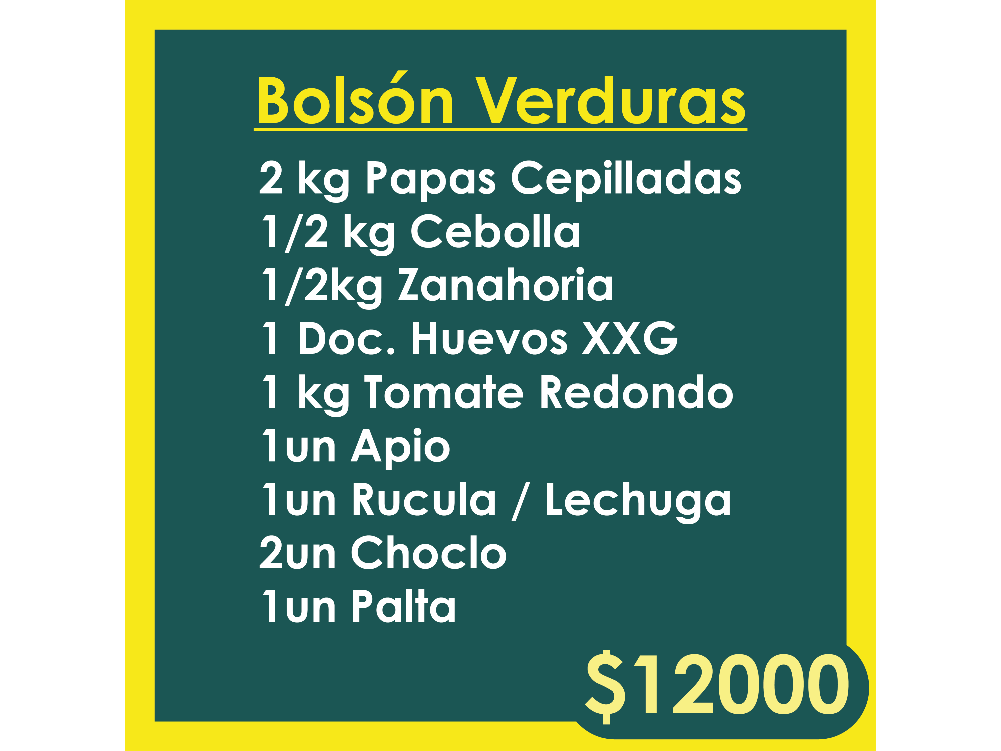 Bolsón Verduras