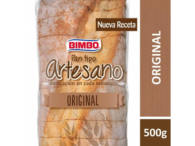 Pan bimbo artesano blanco
