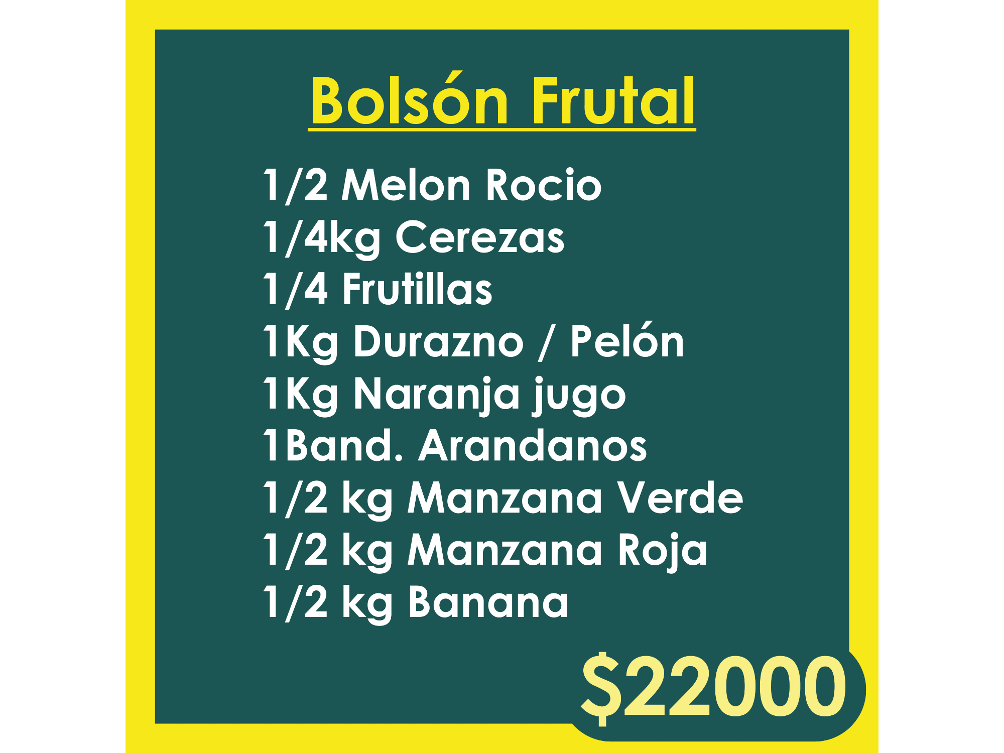 Bolsón Frutal