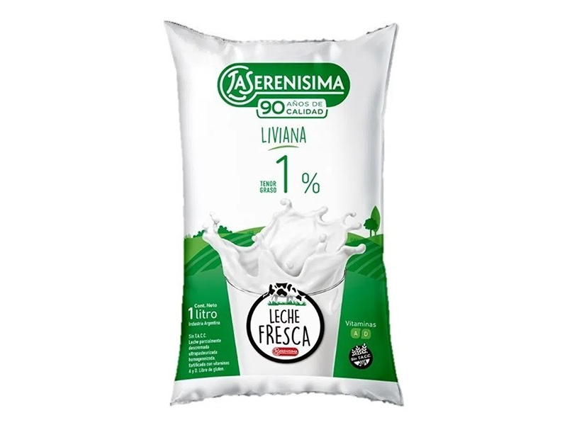 Leche La serenisima Sachet 1%