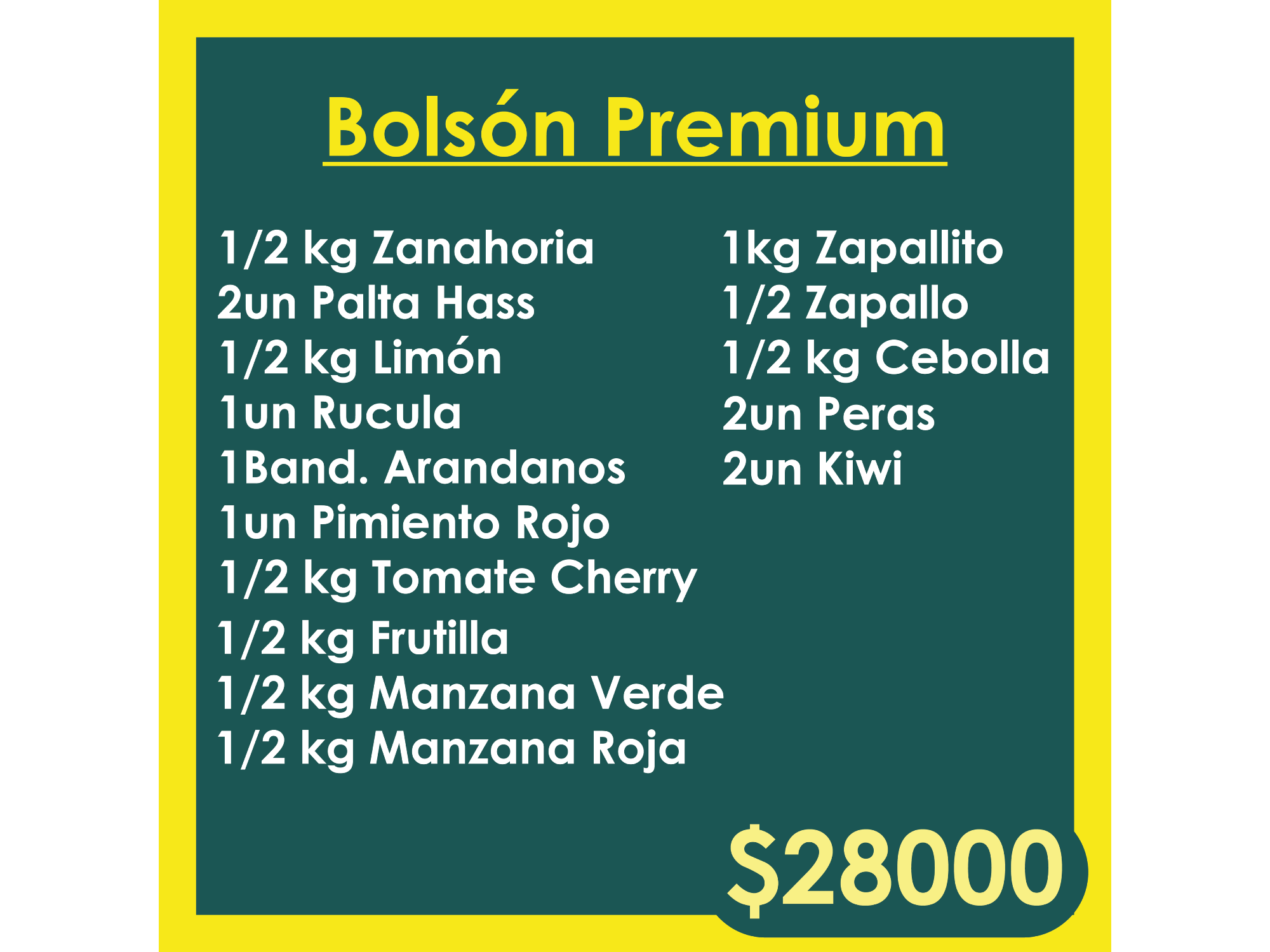 Bolsón Premium