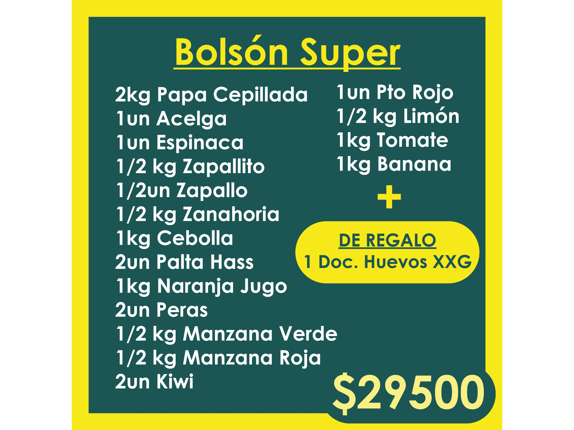 Bolsón Super