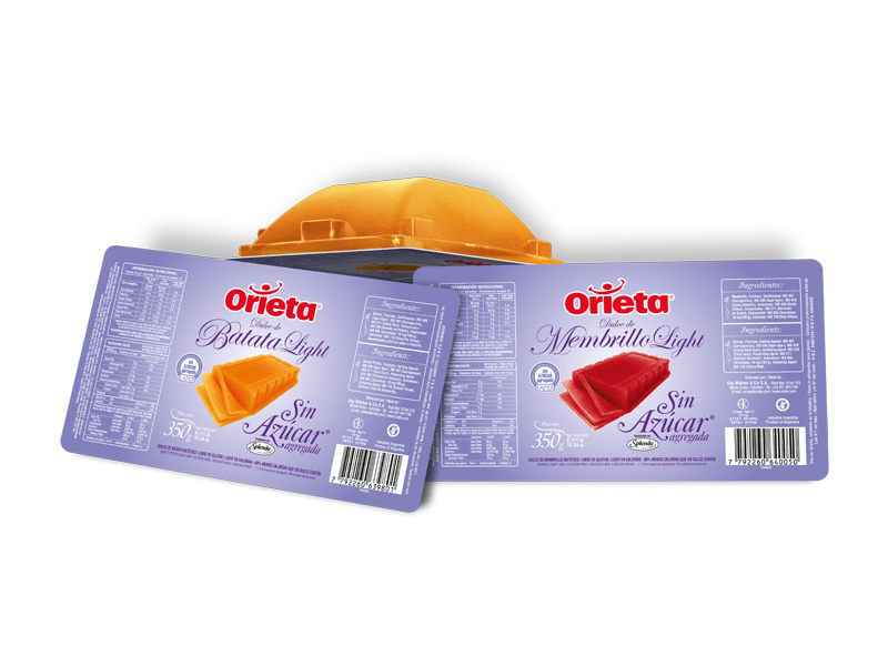 Dulce de Membrillo/Batata Orieta Sin Azucar 400 GR