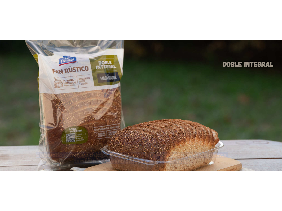 Pan Rustico Masa Madre Doble Integral - La Francia