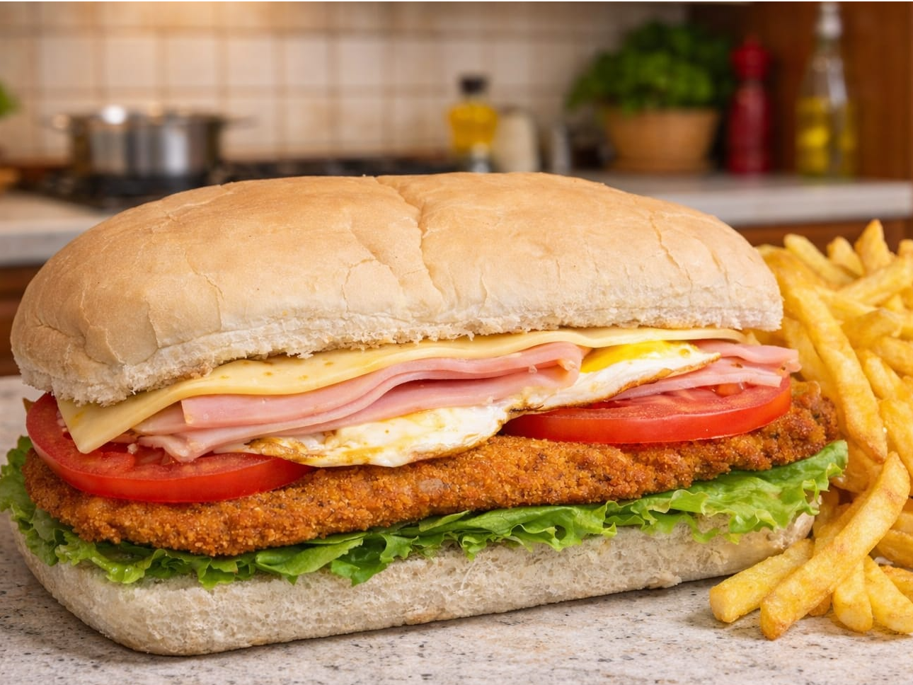 Sandwich de milanesa (Carne)