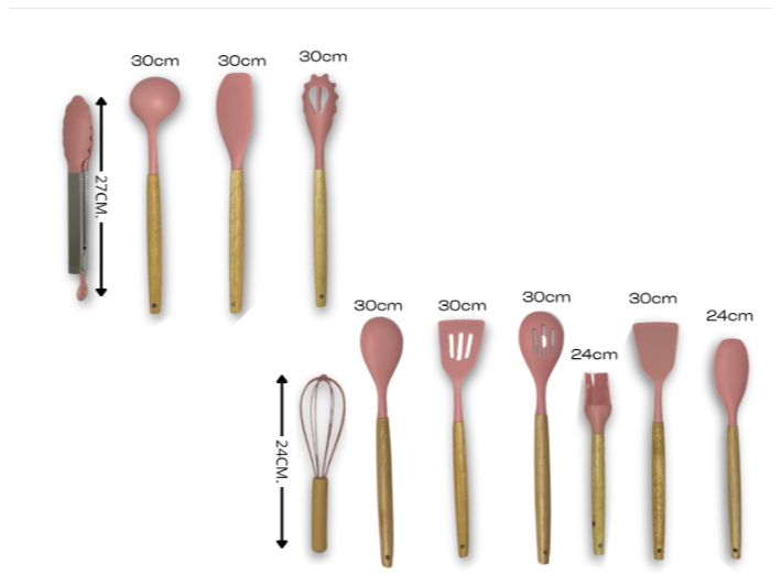 KIT X12 UTENSILLOS DE COCINA