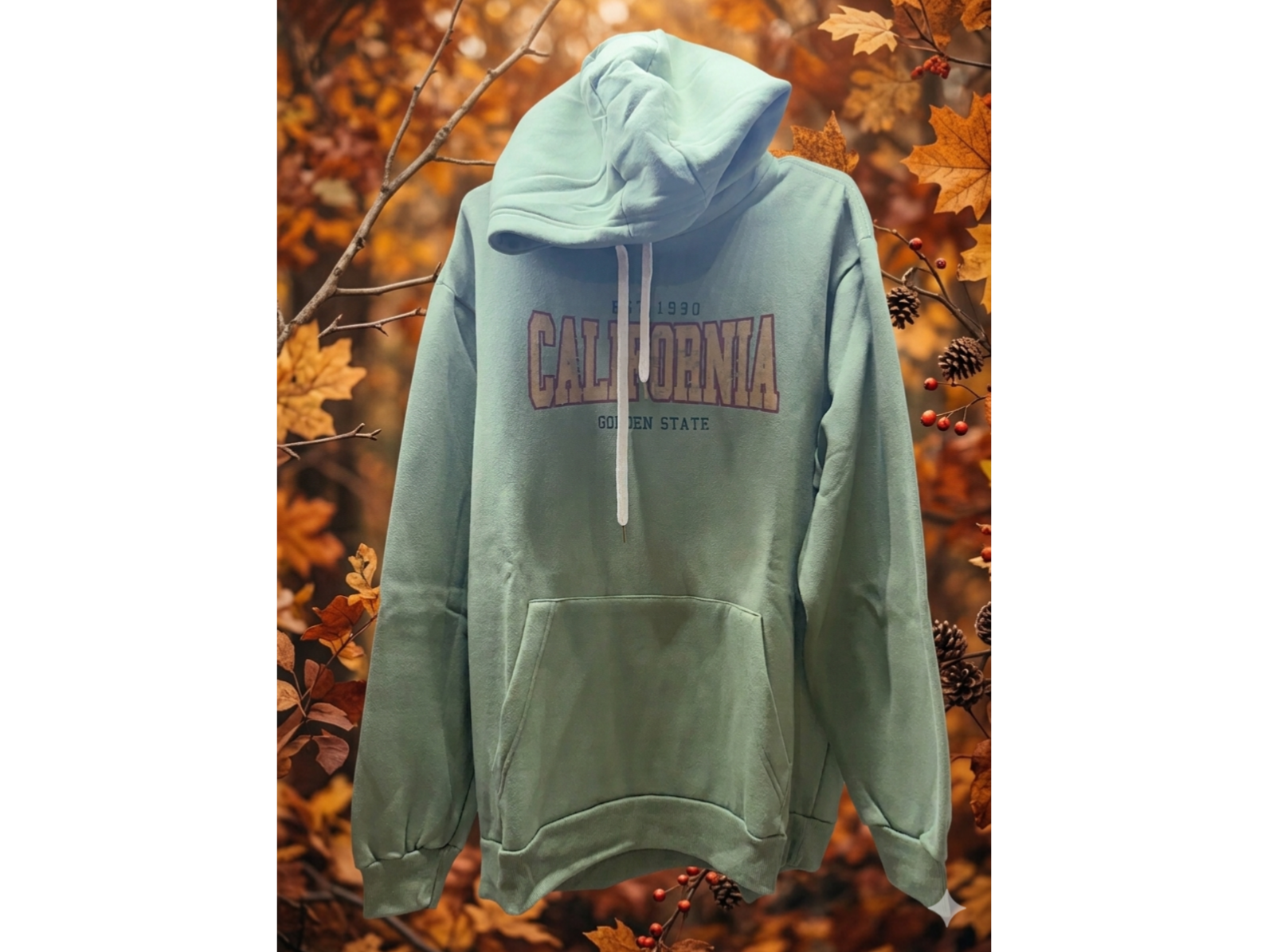 Buzo capucha california green xxl