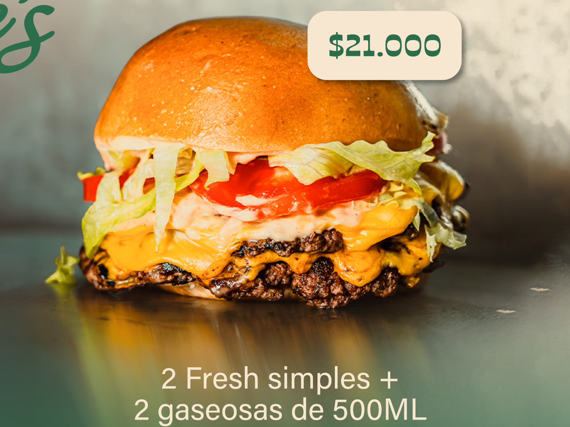 2 Fresh simples + 2 Latas de gaseosa