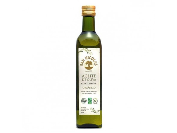 Aceite de oliva Orgánico extra virgen x 500 ml - San Nicolás