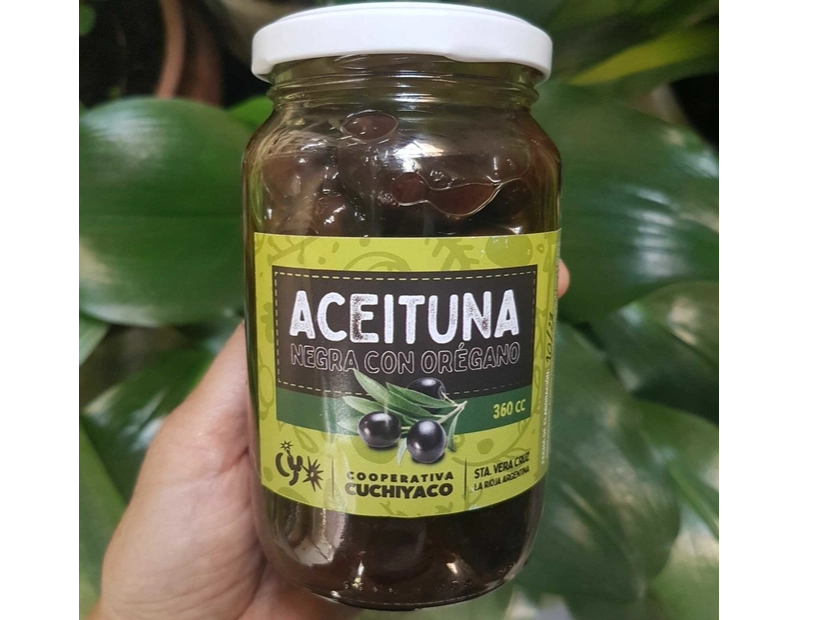 Aceitunas negras con orégano 360cc