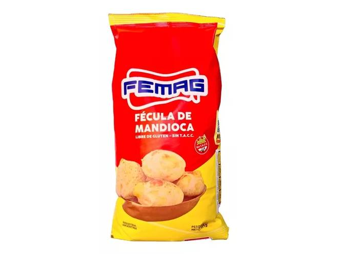 Fecula de mandioca Femag 1kg