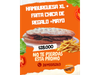 Hamburguesa xl para 4 personas