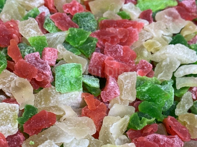 FRUTA MULTICOLOR EN CUBO