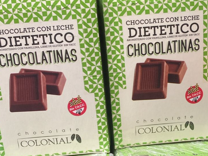 CAJA DE CHOCOLATINAS CON LECHE SIN AZUCAR